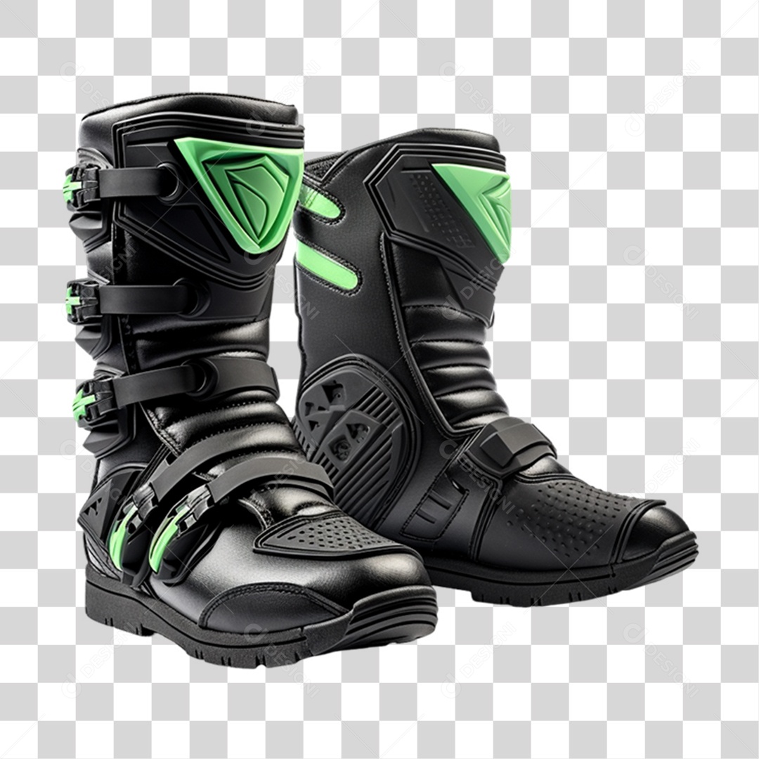 Botas de Motocross PNG Transparente