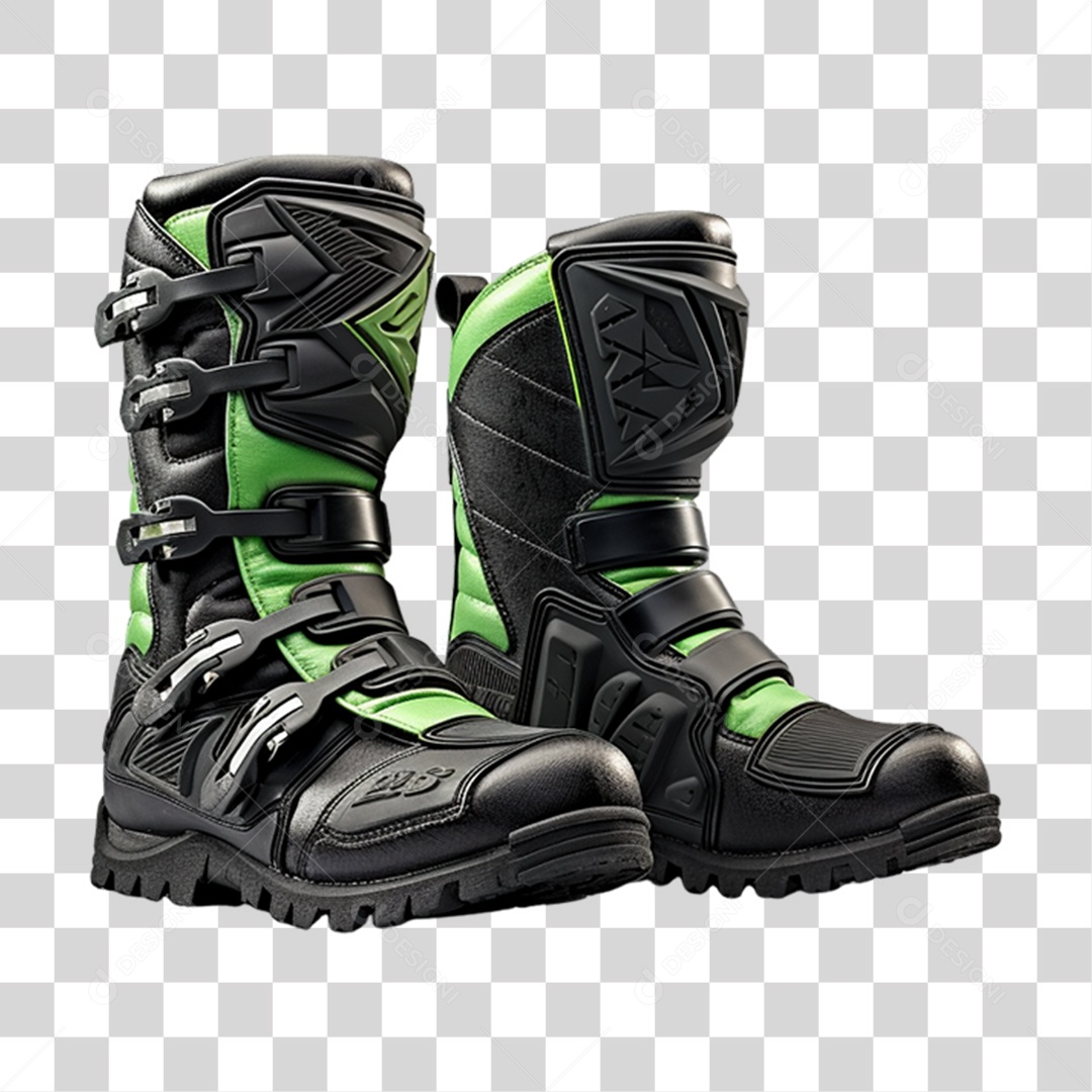 Botas de Motocross PNG Transparente
