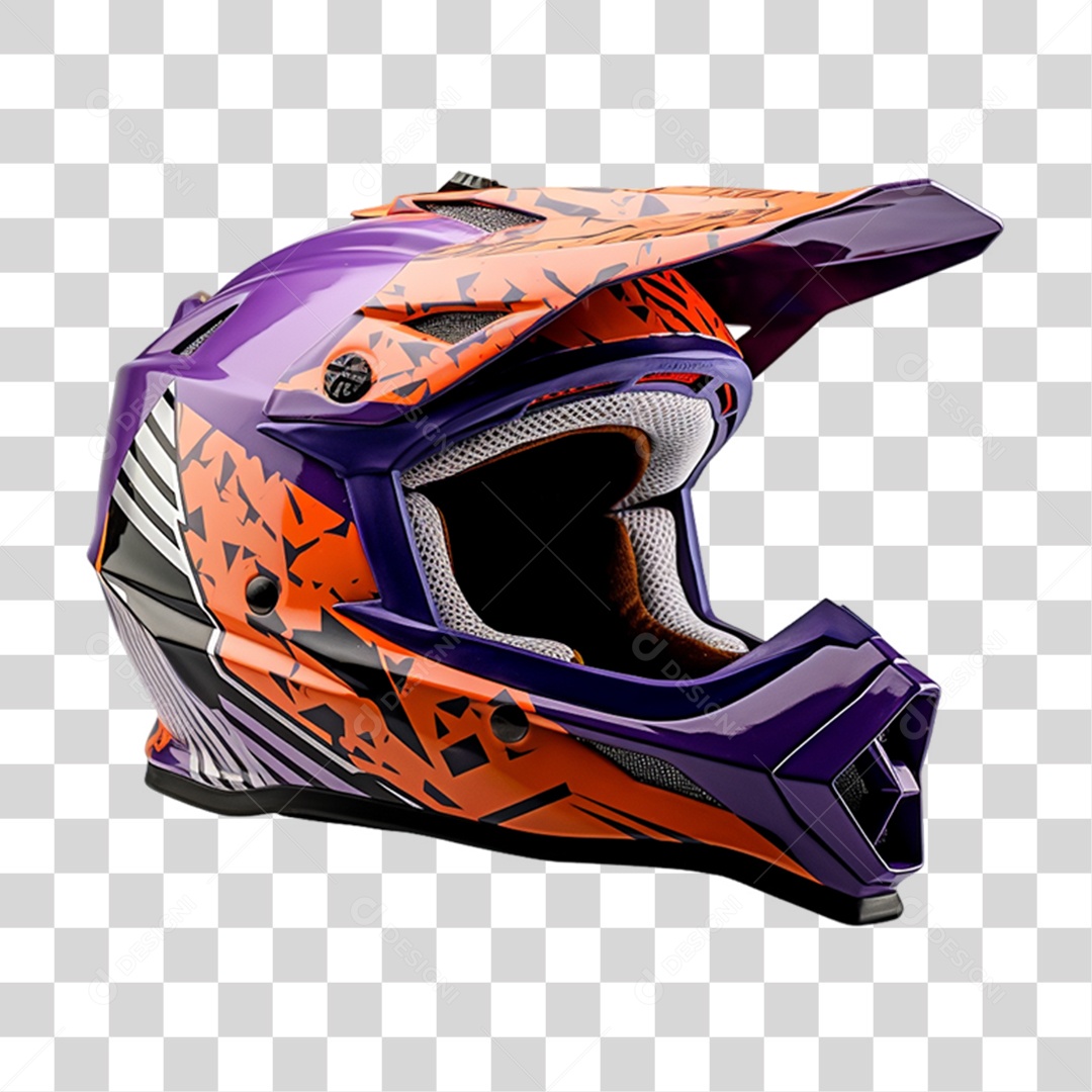 Capacete de Motocross PNG Transparente