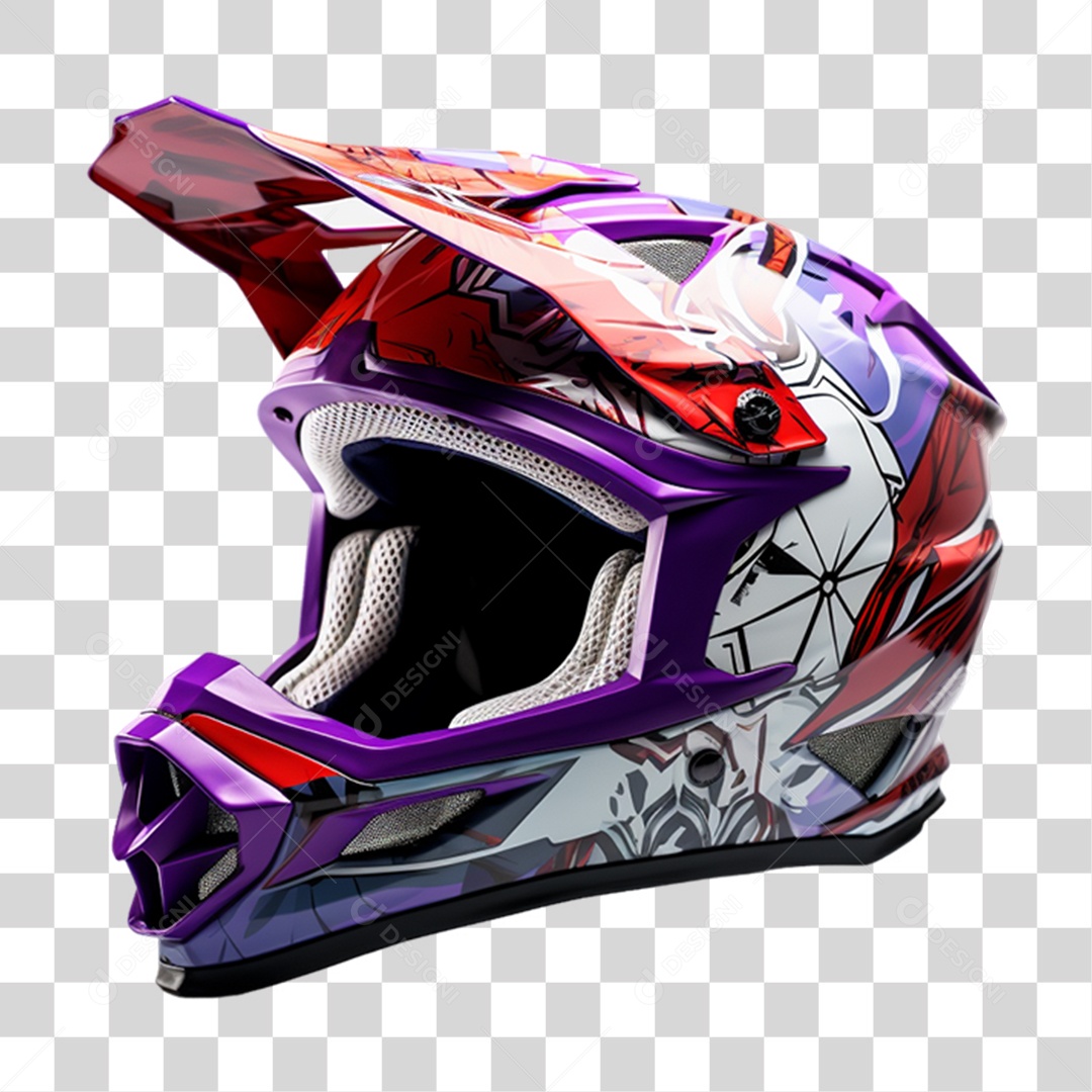 Capacete de Motocross PNG Transparente