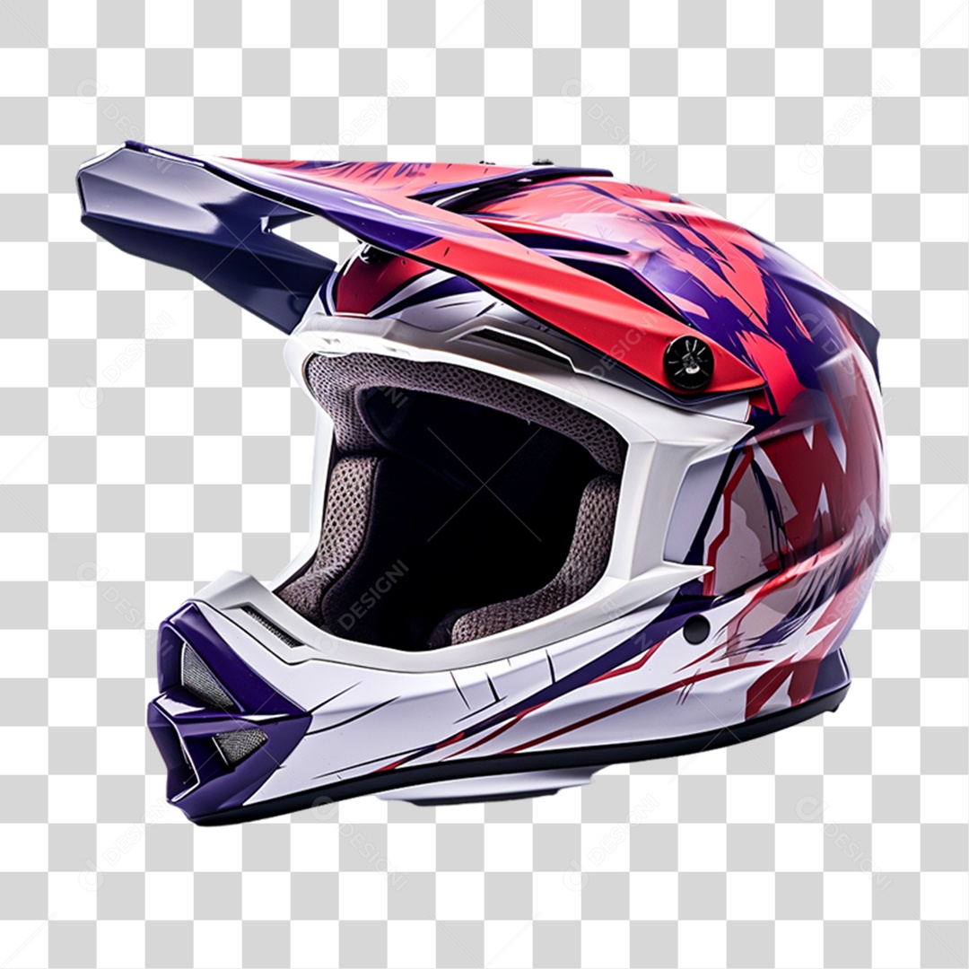Capacete de Motocross PNG Transparente