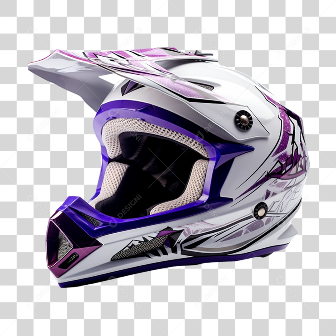 Capacete de Motocross PNG Transparente