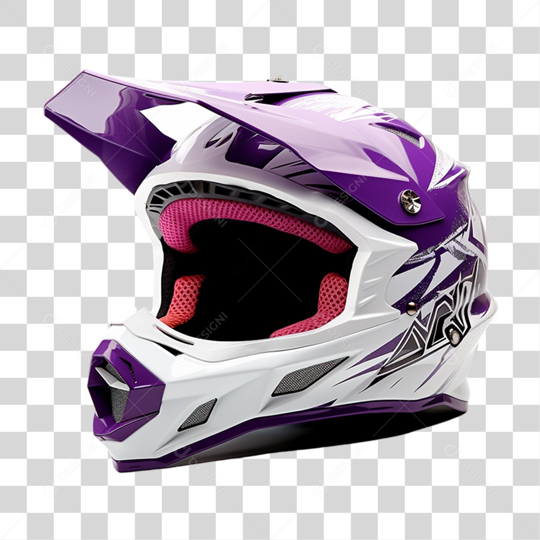 Capacete de Motocross PNG Transparente