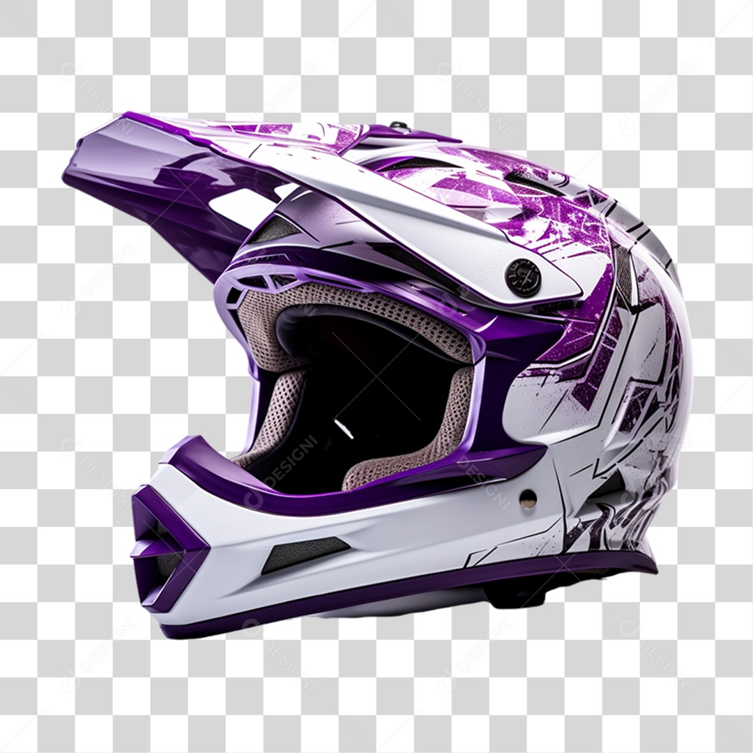 Capacete de Motocross PNG Transparente
