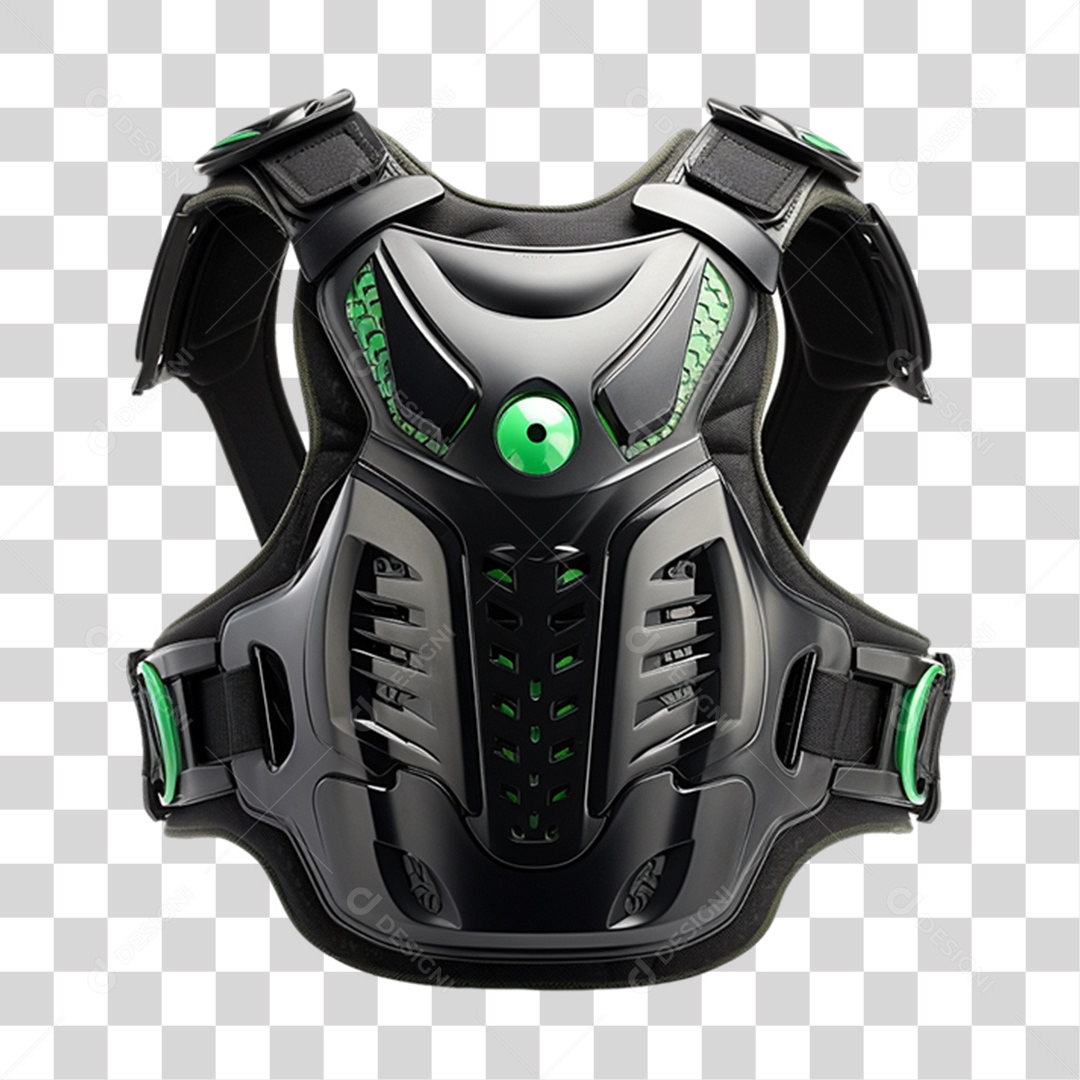 Colete Cervical Motocross PNG Transparente