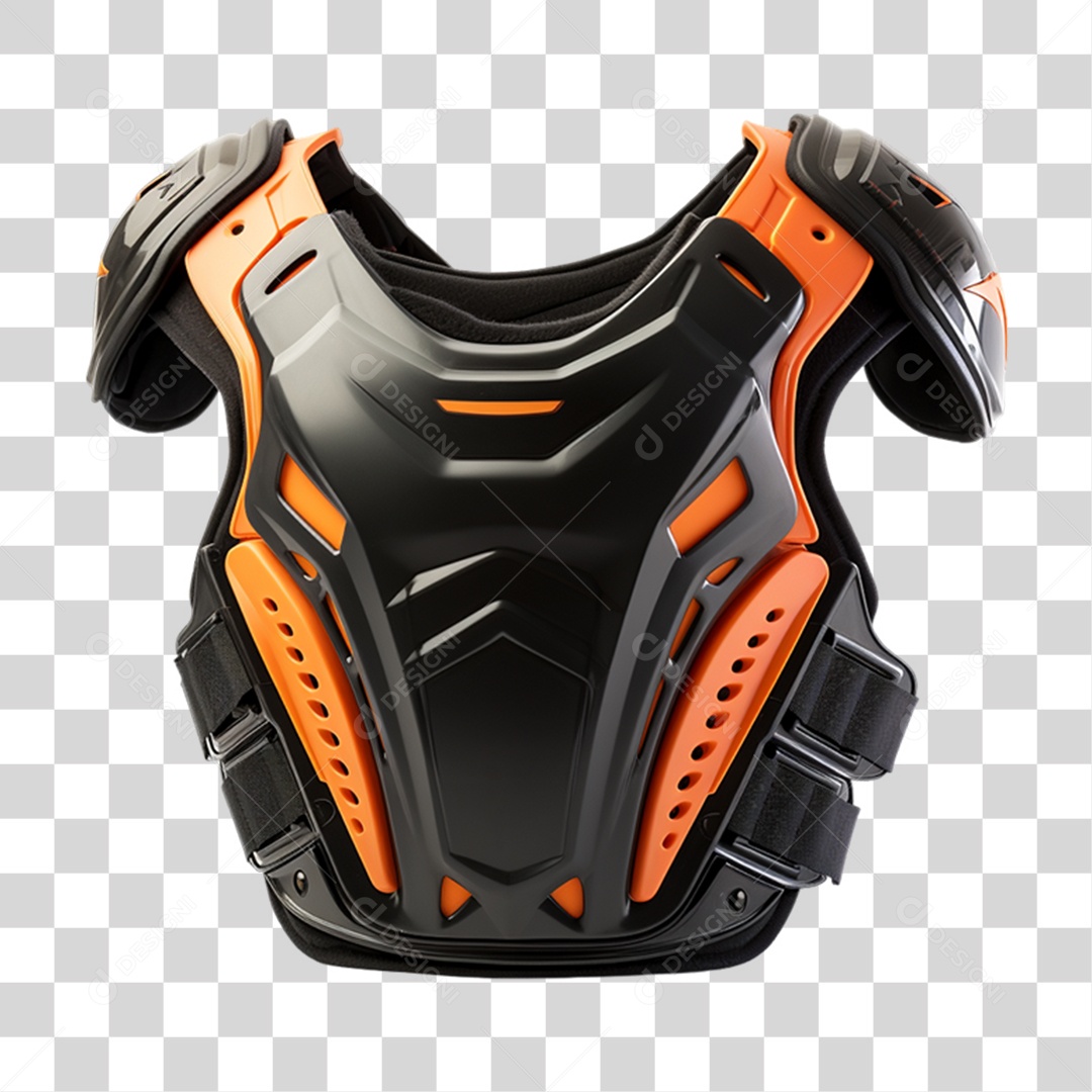 Colete Cervical Motocross PNG Transparente