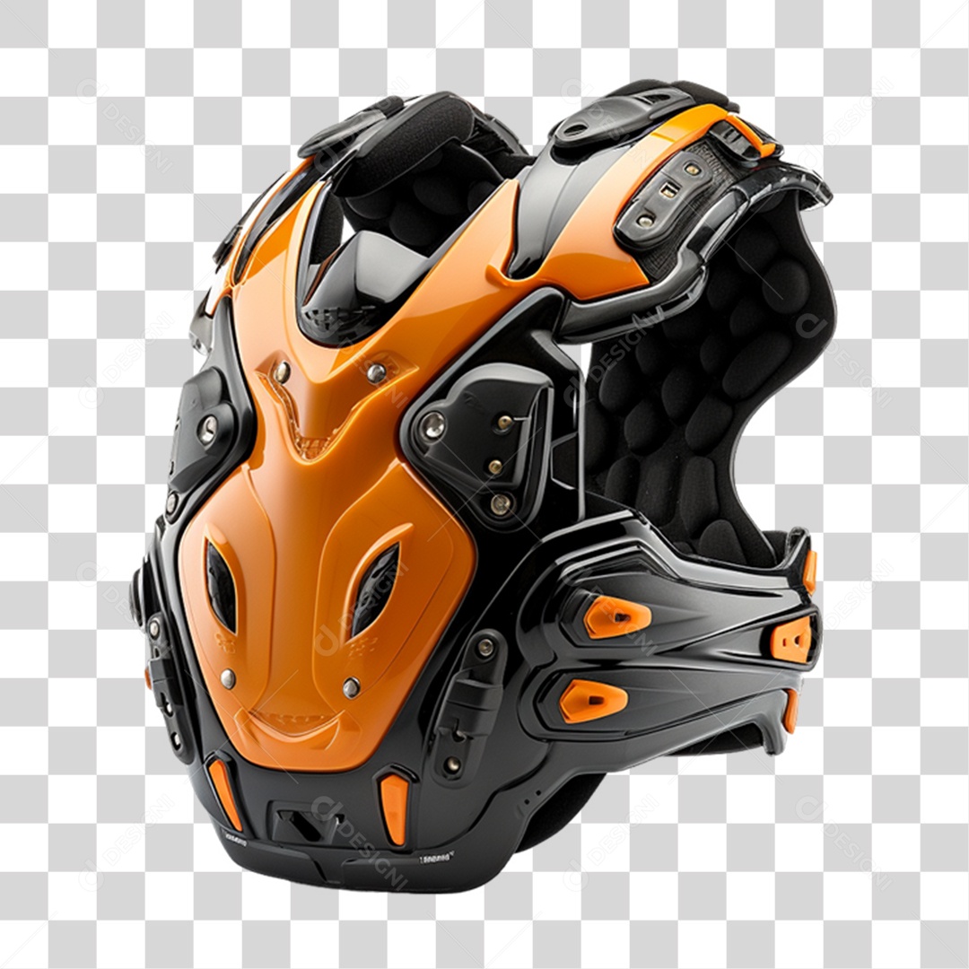 Colete Cervical Motocross PNG Transparente