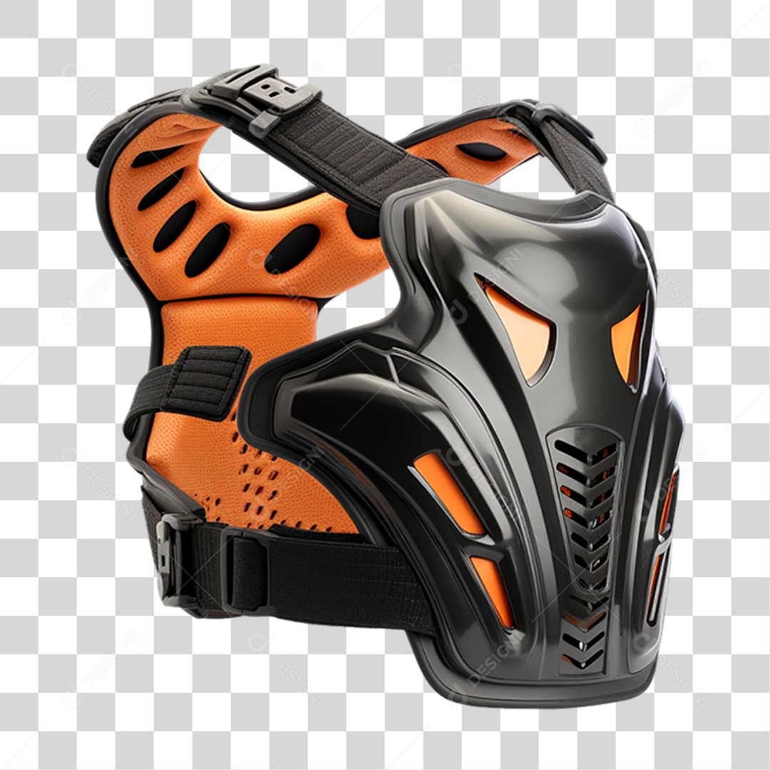 Colete Cervical Motocross PNG Transparente