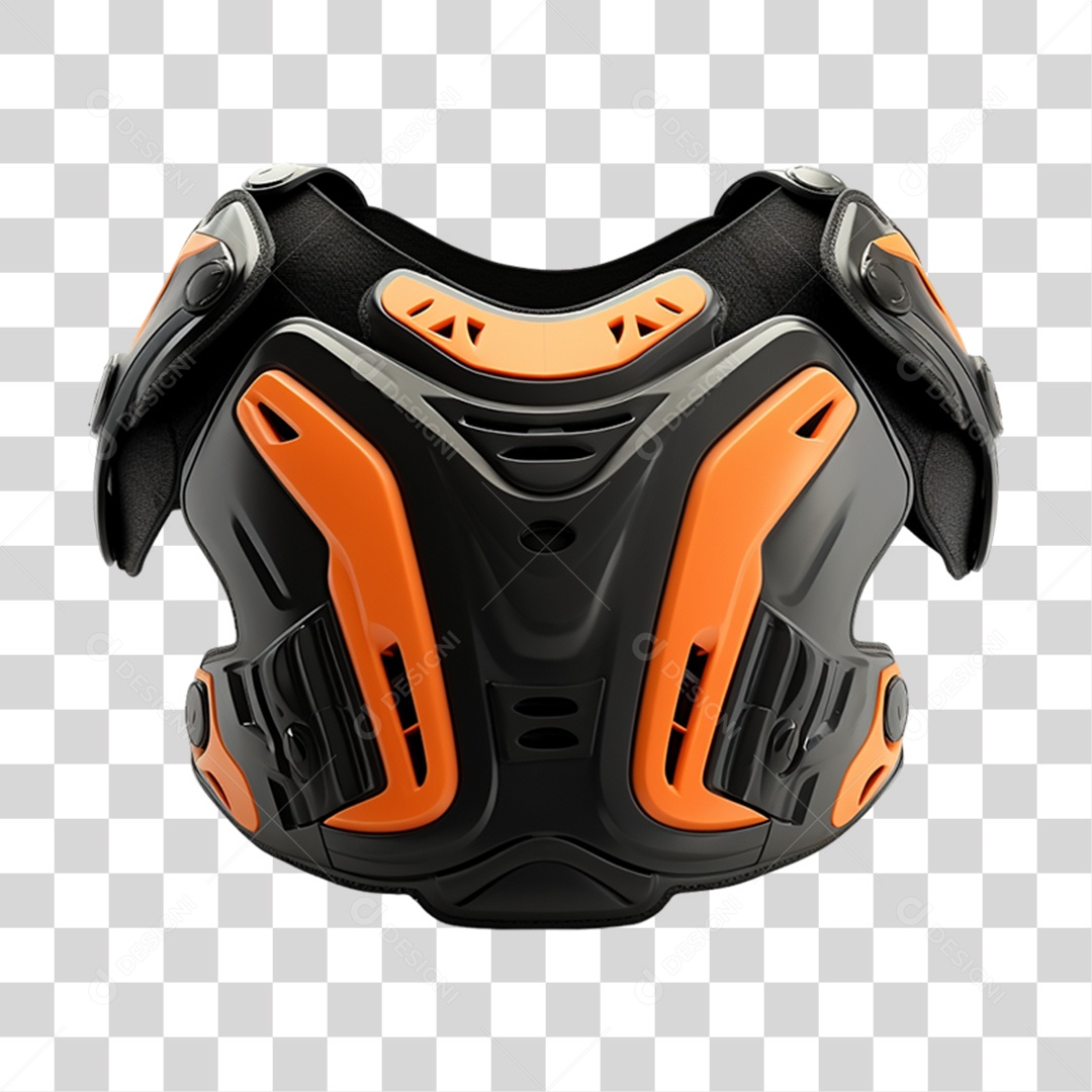 Colete Cervical Motocross PNG Transparente