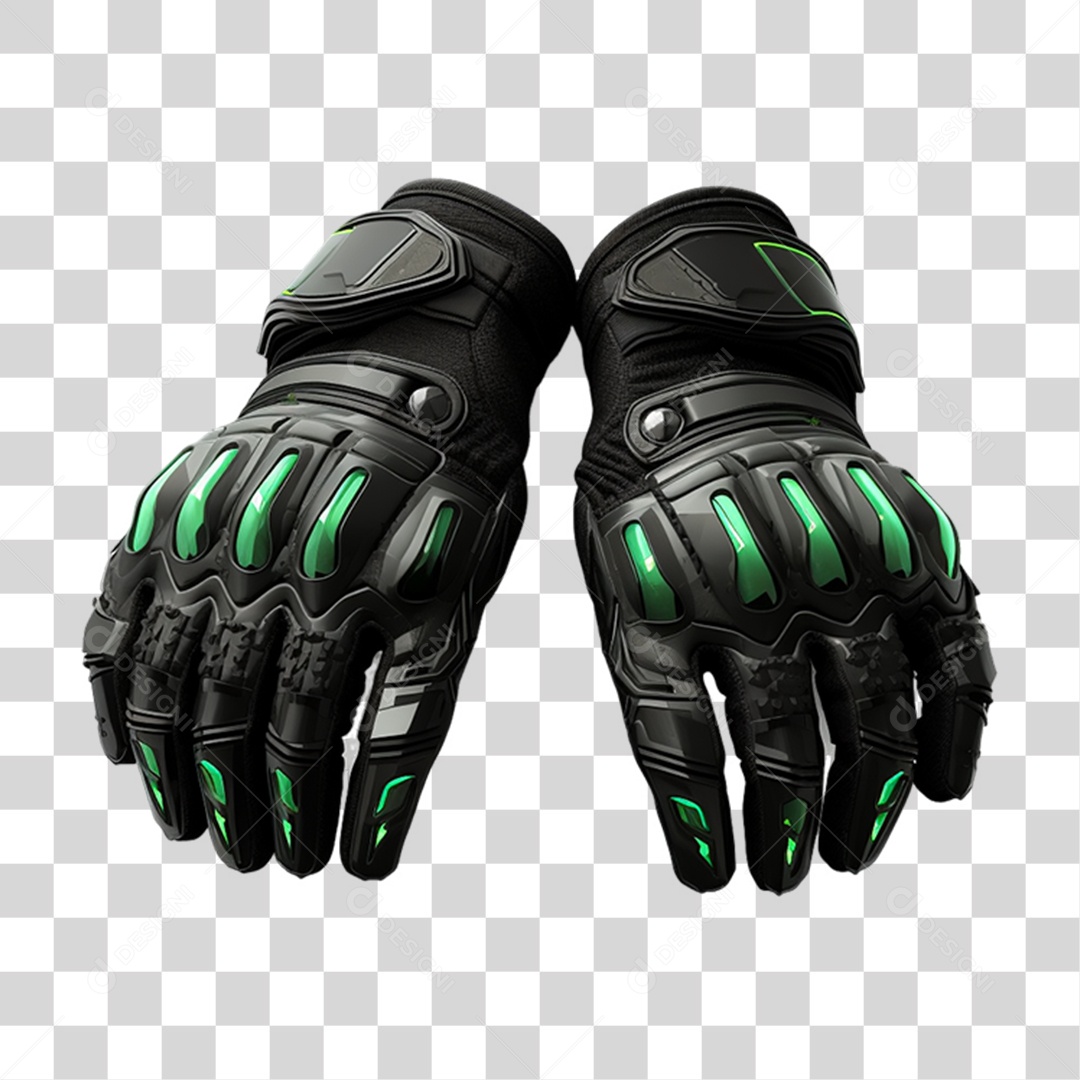 Luvas de Motocross PNG Transparente