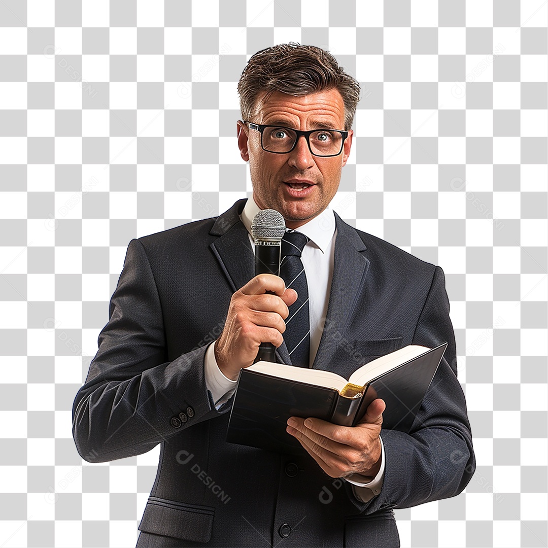 Pastor Igreja Cultos PNG Transparente