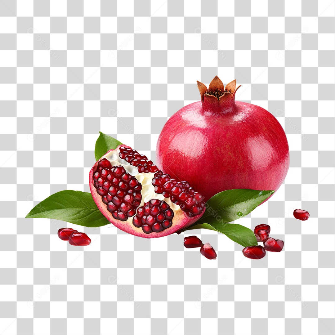 Romã Fresca PNG Transparente