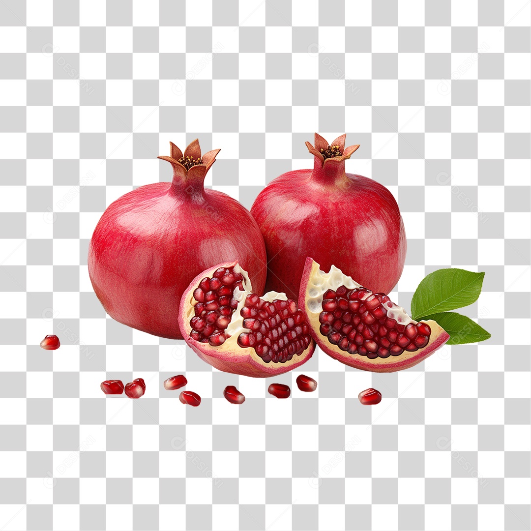 Romã Fresca PNG Transparente