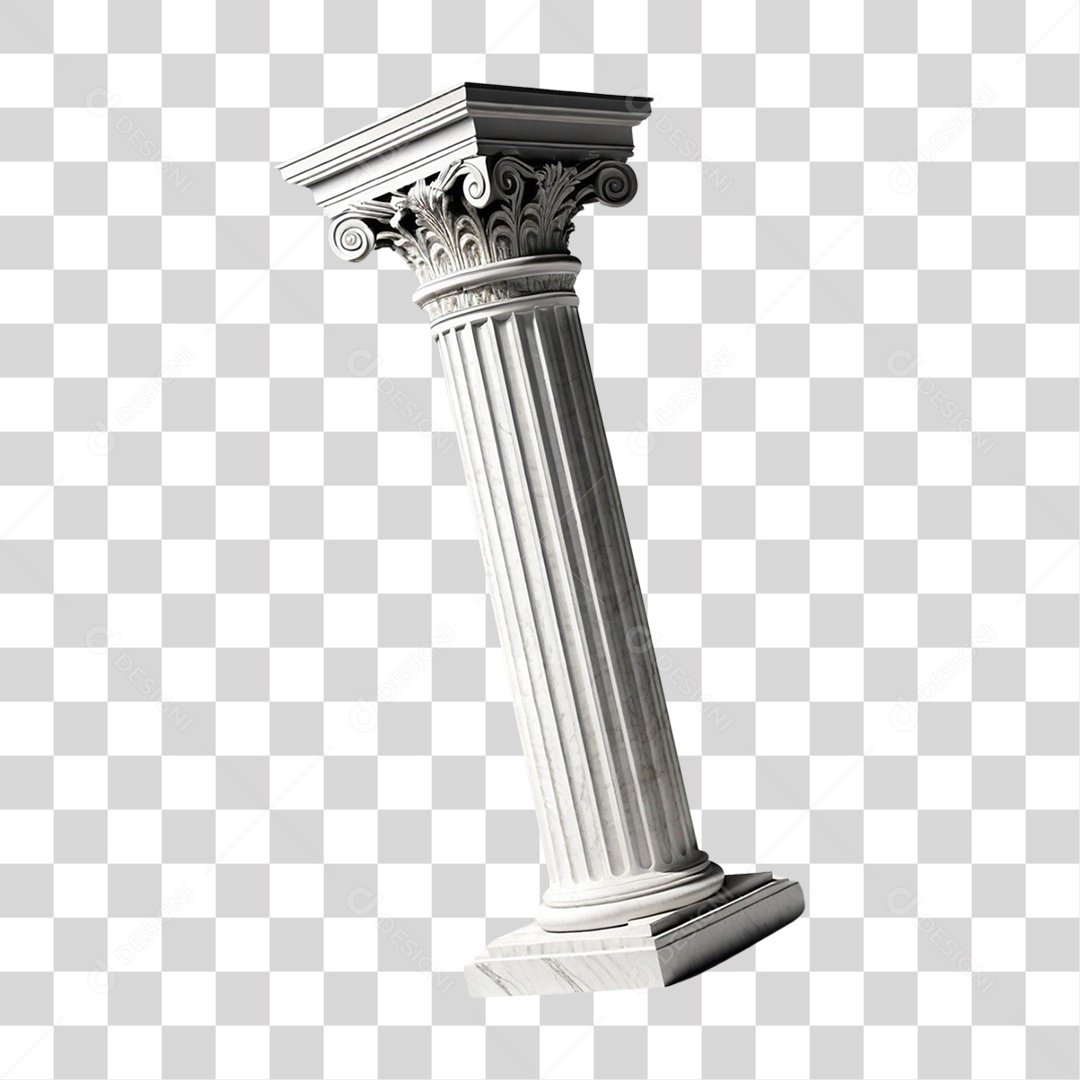 Coluna Estrutura Grega PNG Transparente