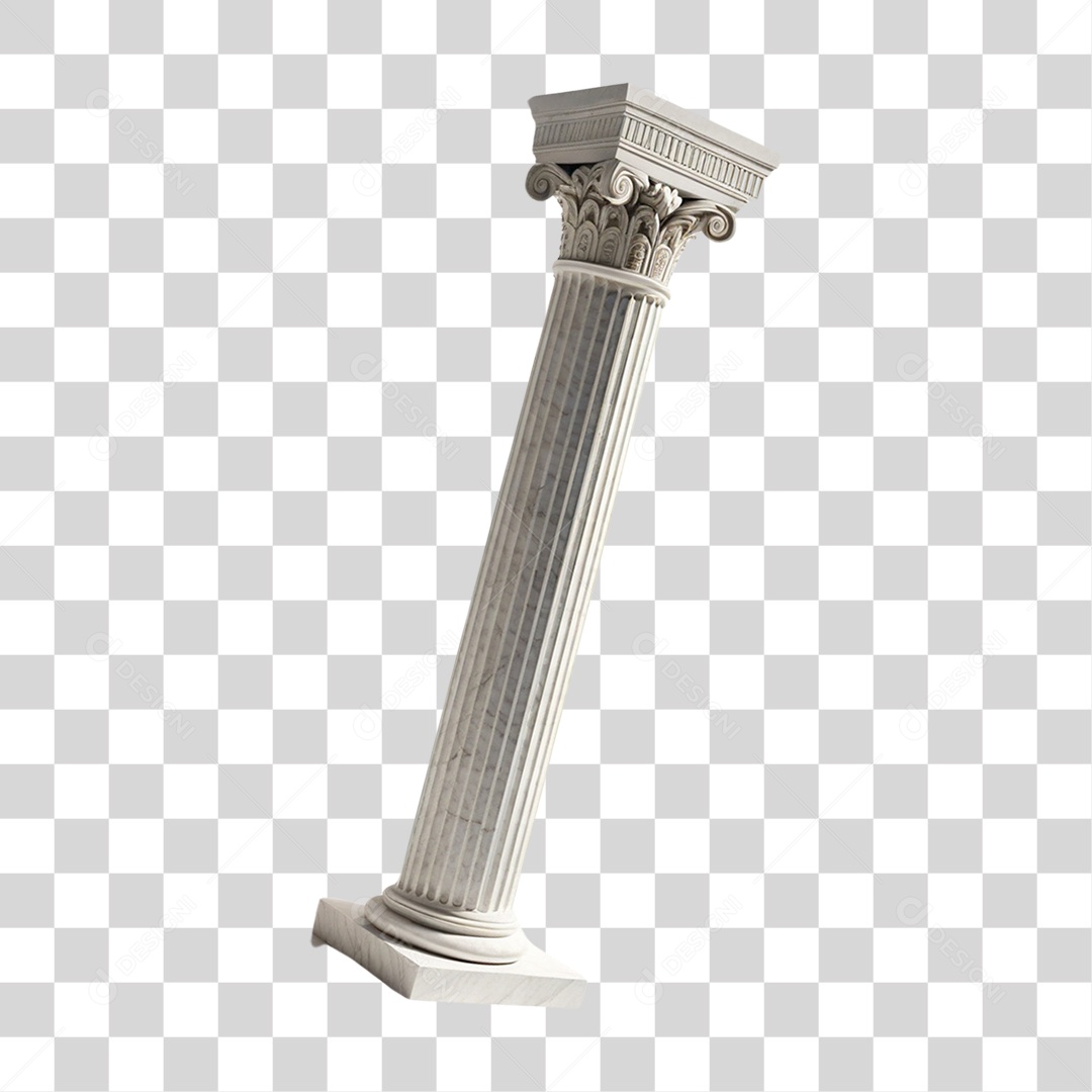 Coluna Estrutura Grega PNG Transparente