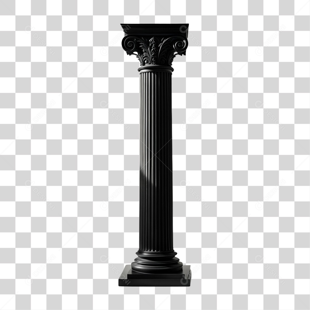 Coluna Estrutura Grega PNG Transparente