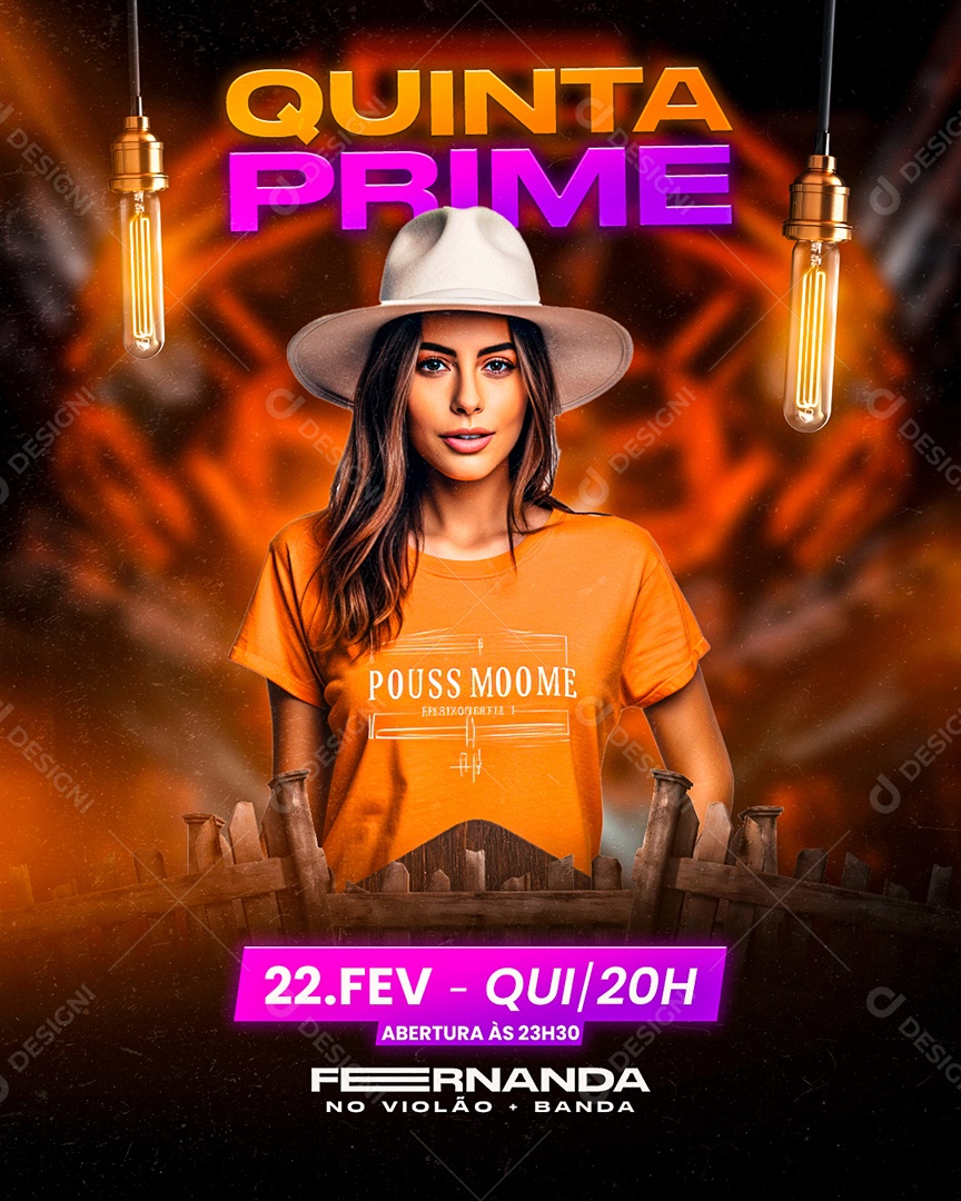 Flyer Show Quinta Prime Social Media PSD Editável