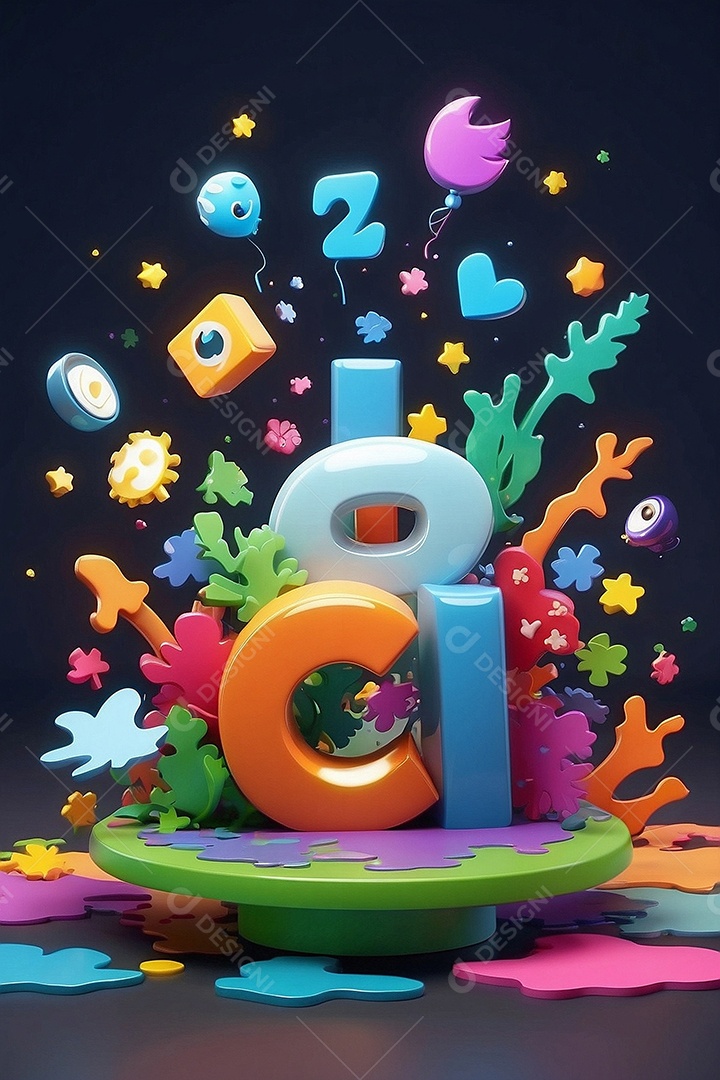 Modelo de dia do autismo para redes sociais com crianças vibrantes bores brilhantes espaço para Texto IA  generativa