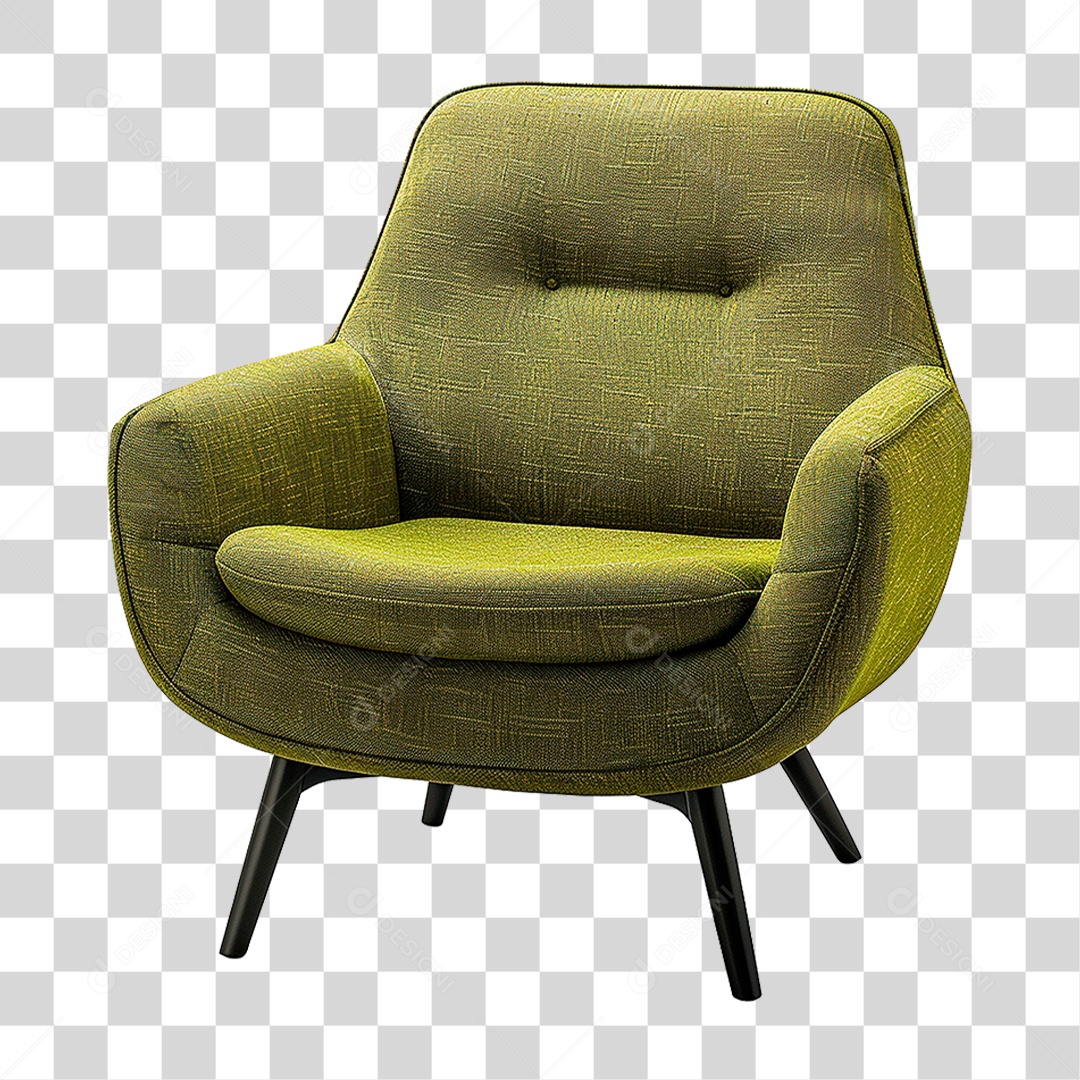 Poltrona de Couro PNG Transparente