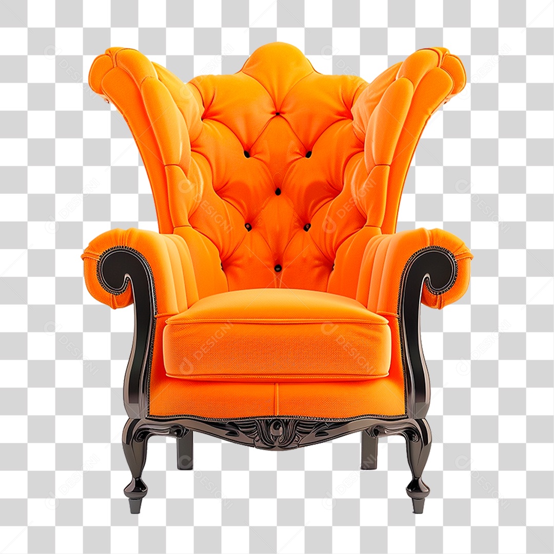 Poltrona de Couro PNG Transparente