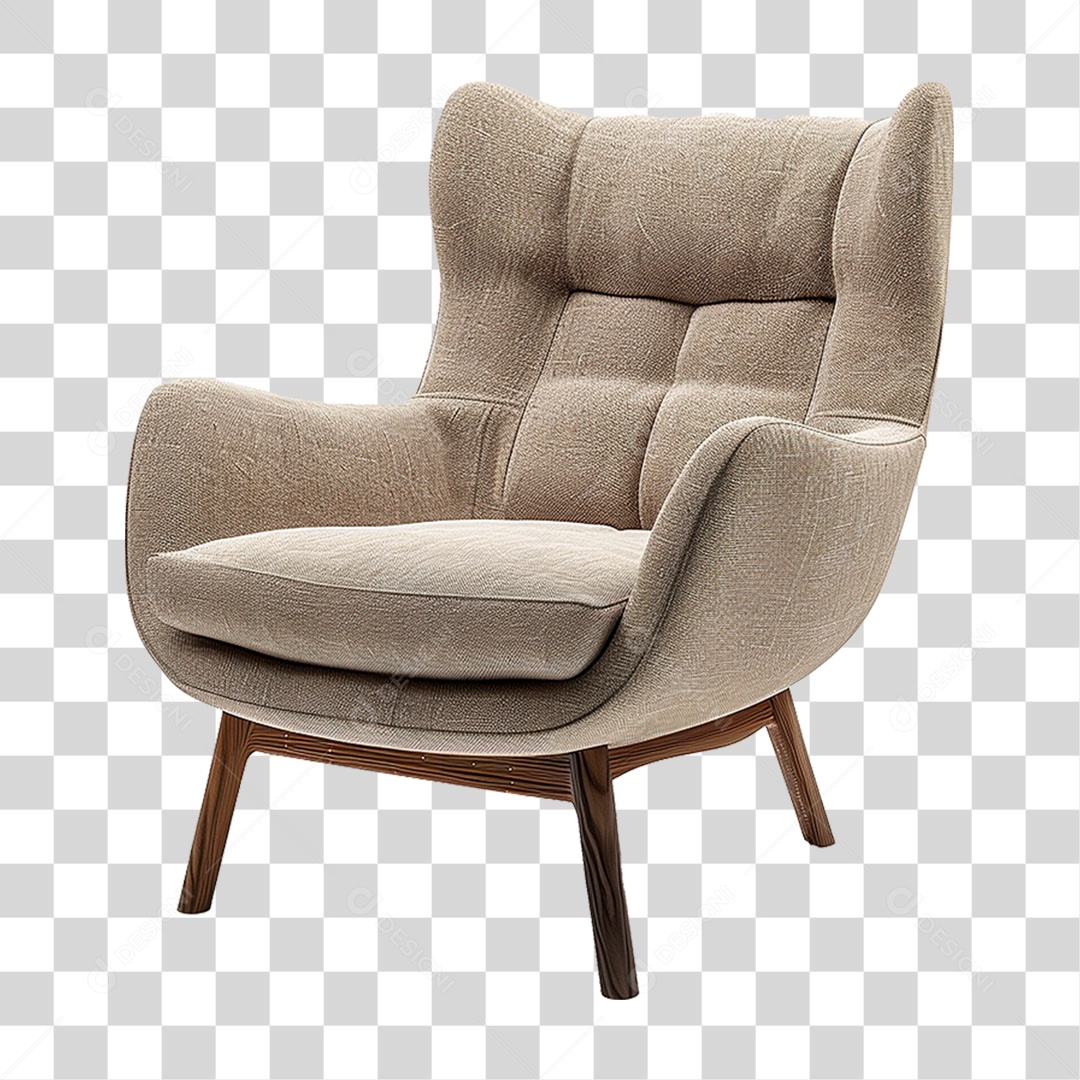 Poltrona de Couro PNG Transparente