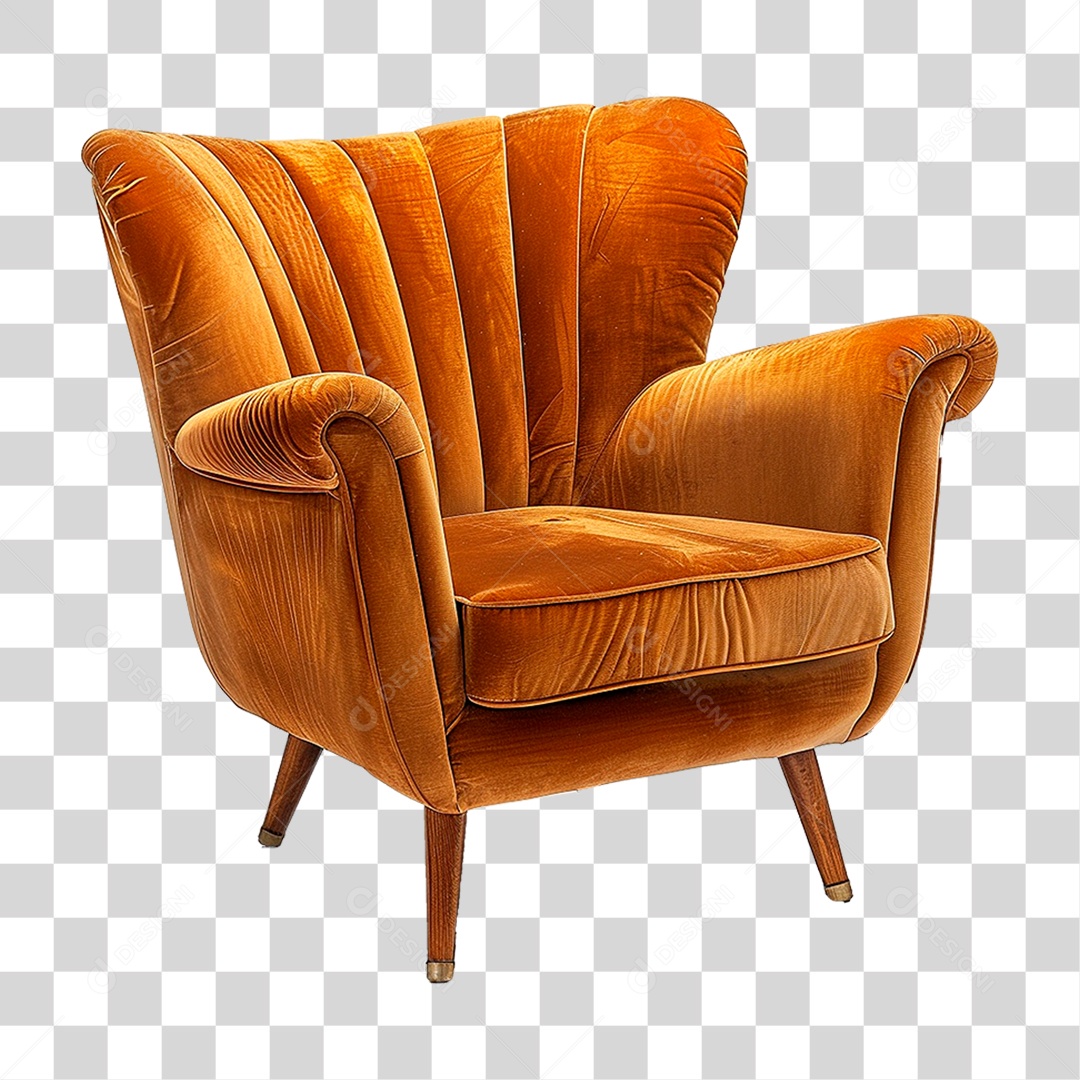 Poltrona de Couro PNG Transparente