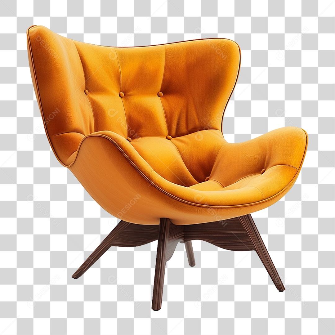 Poltrona de Couro PNG Transparente