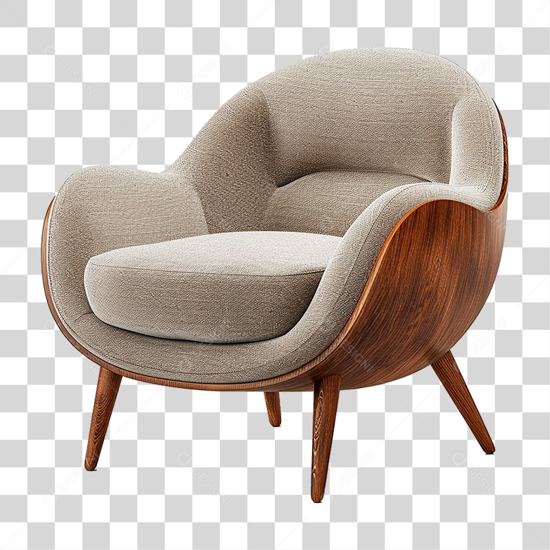 Poltrona de Couro PNG Transparente