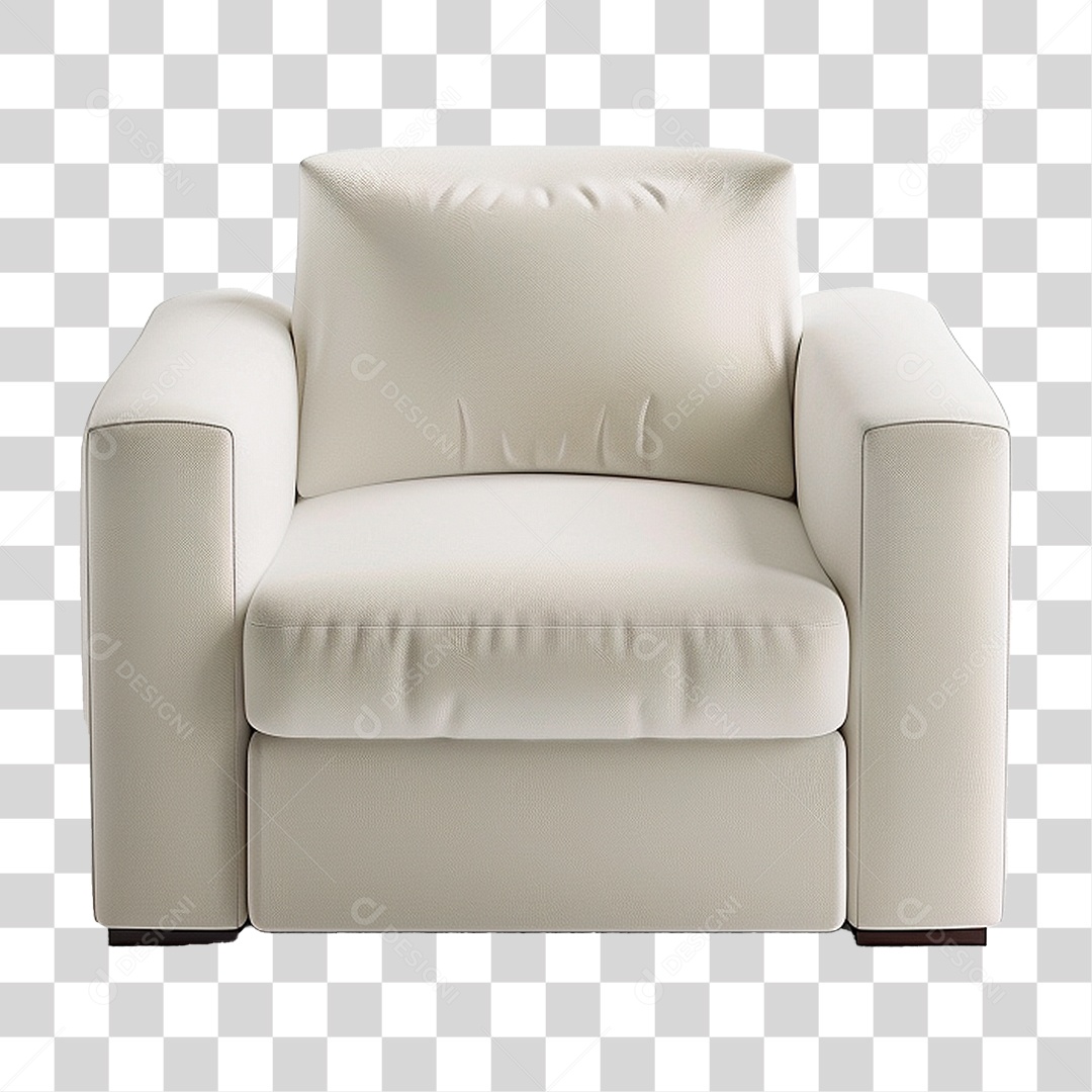 Poltrona de Couro PNG Transparente