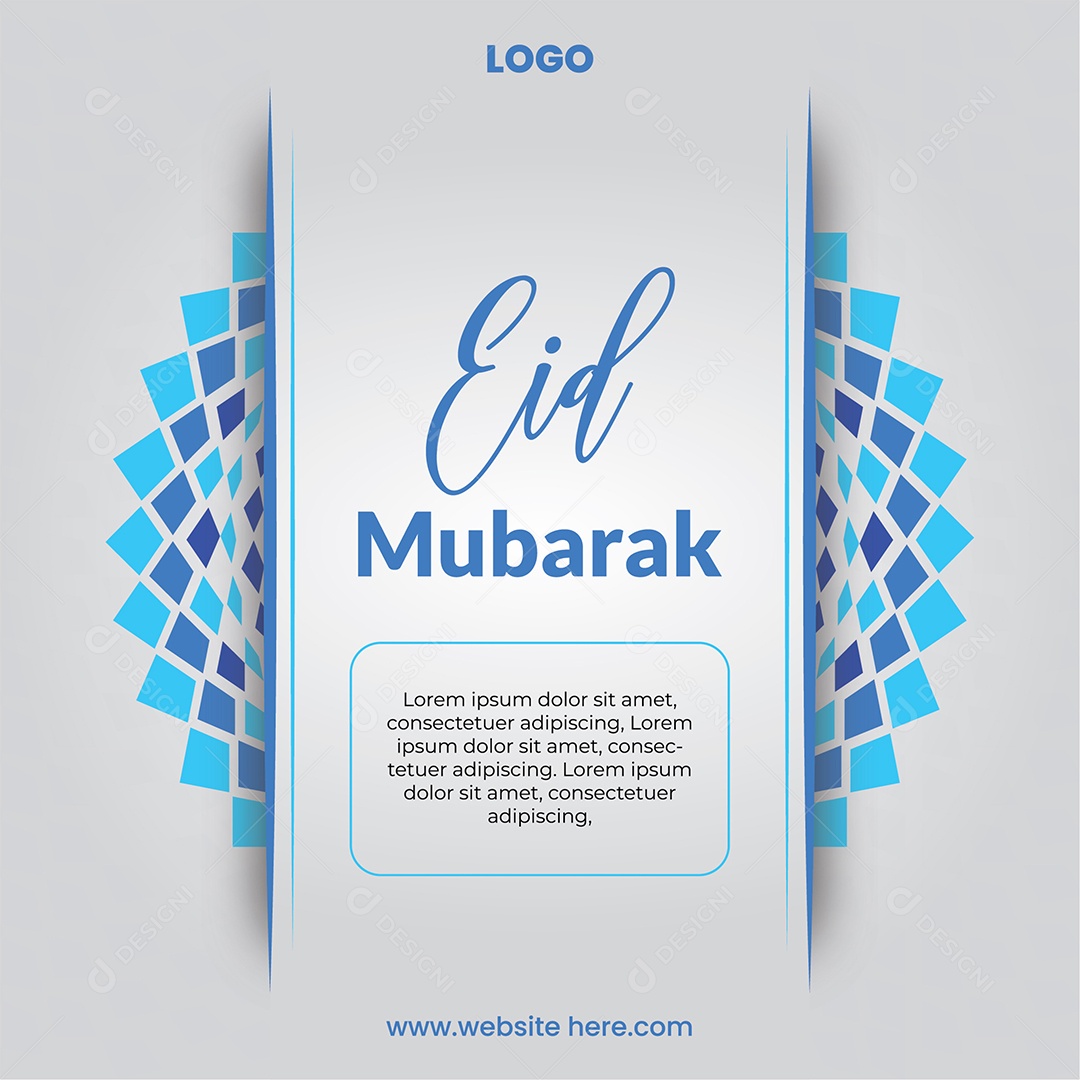 Festival Mulçumano Eid Mubarak Vetor EPS