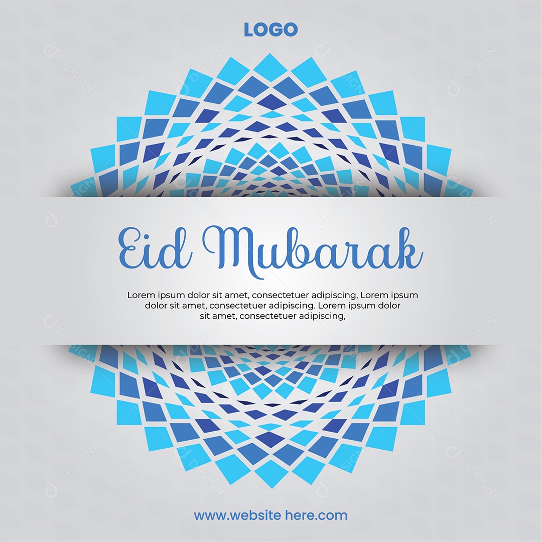 Festival Mulçumano Eid Mubarak Vetor EPS