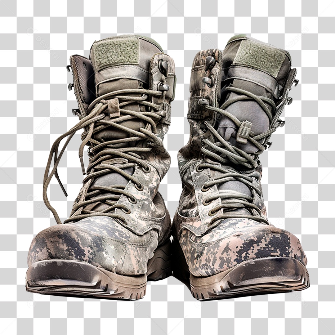 Botas do Exército PNG Transparente