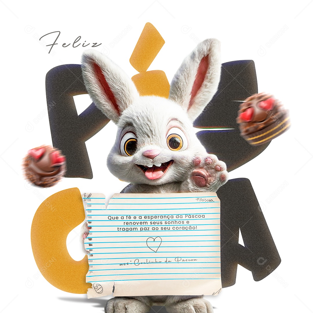 Páscoa 31 de Março que a Fé e a Esperança Renovem seus Sonhos Social Media PSD Editável