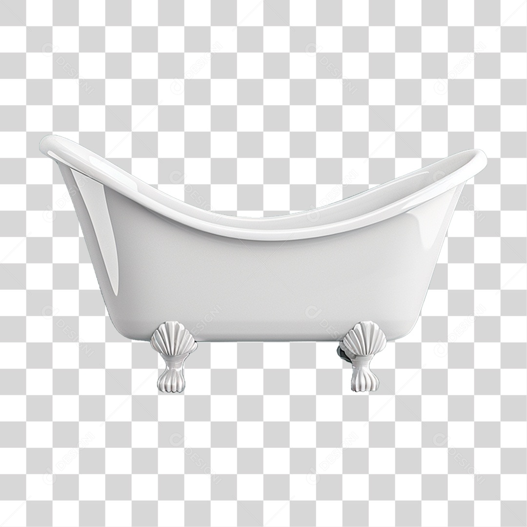Banheira Branca PNG Transparente
