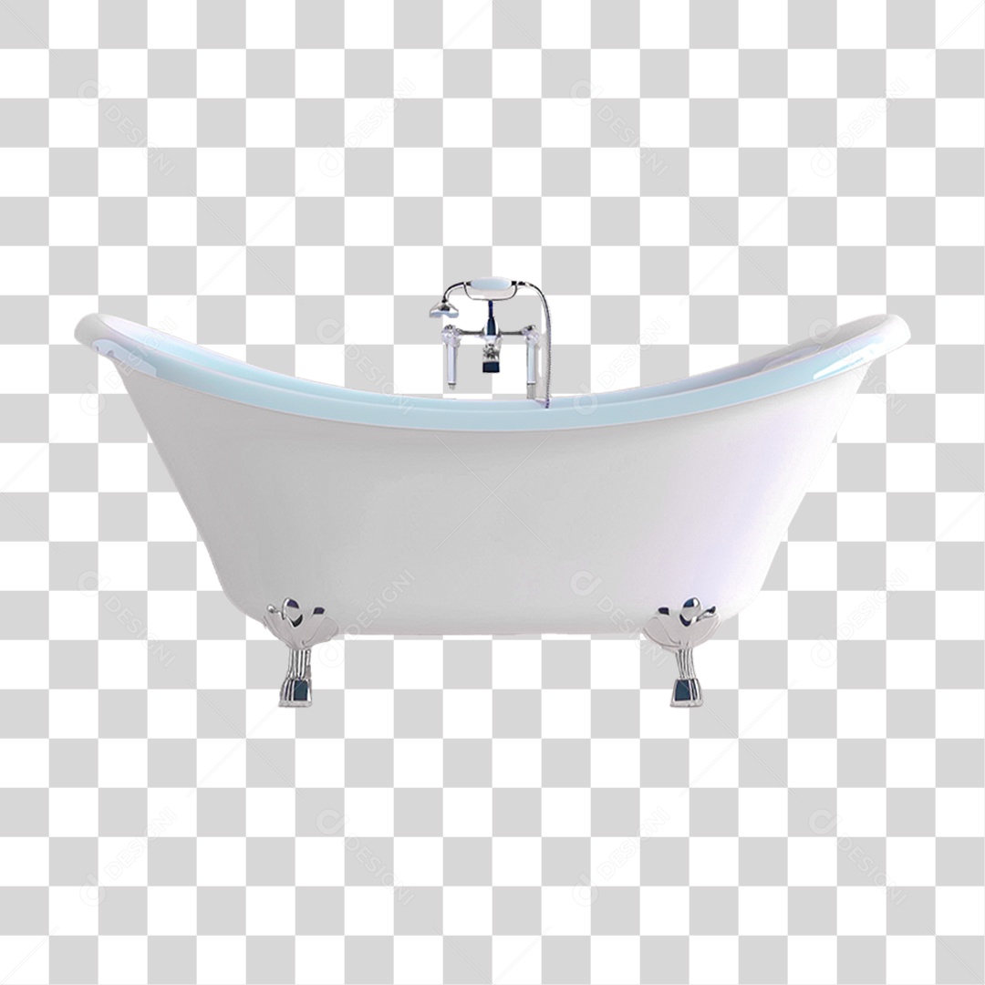 Banheira Branca PNG Transparente