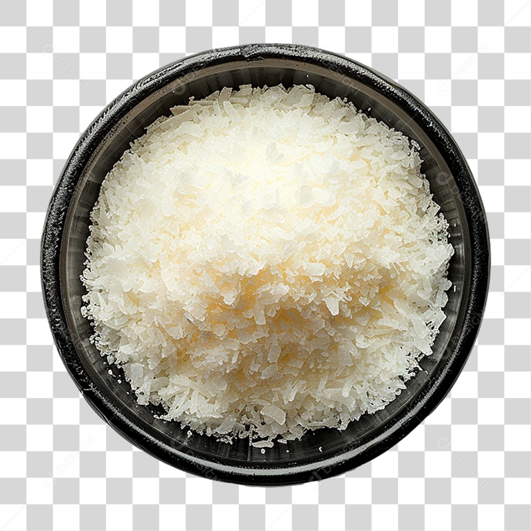 Tigela de Coco Ralado PNG Transparente