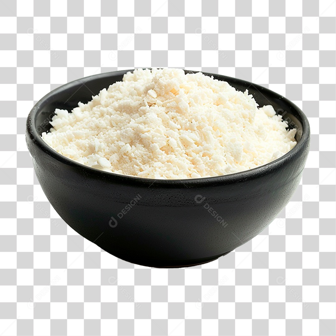 Tigela de Coco Ralado PNG Transparente