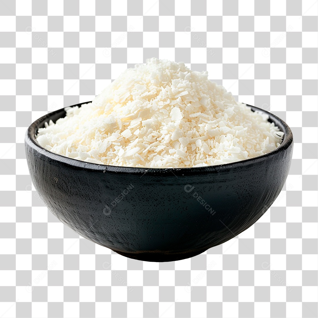 Tigela de Coco Ralado PNG Transparente