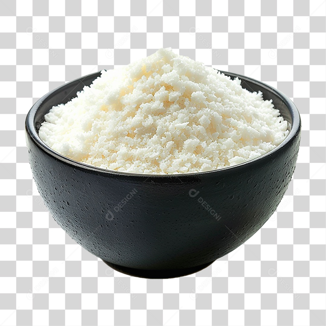 Tigela de Coco Ralado PNG Transparente
