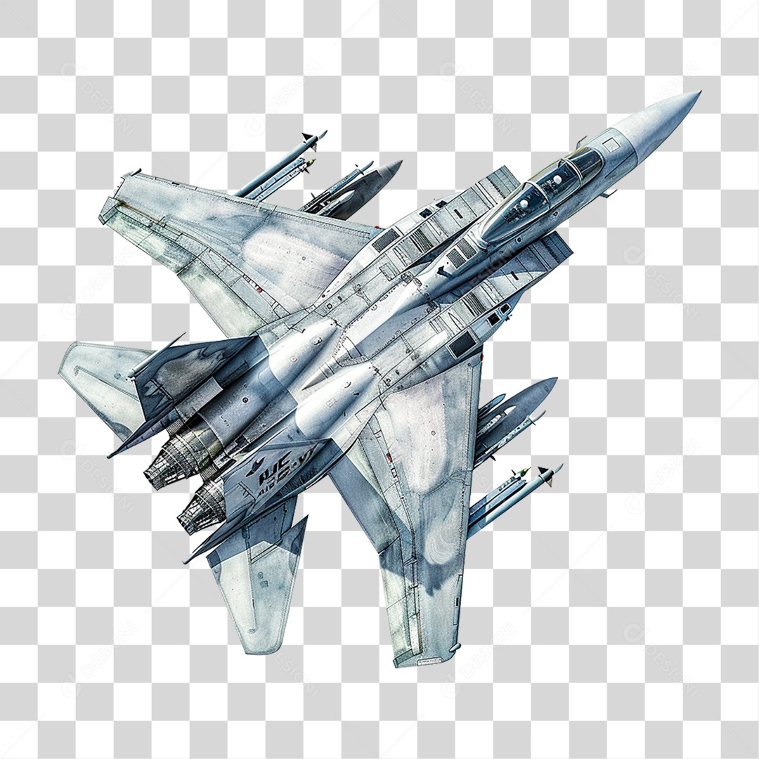 Avião de Caça PNG Transparente