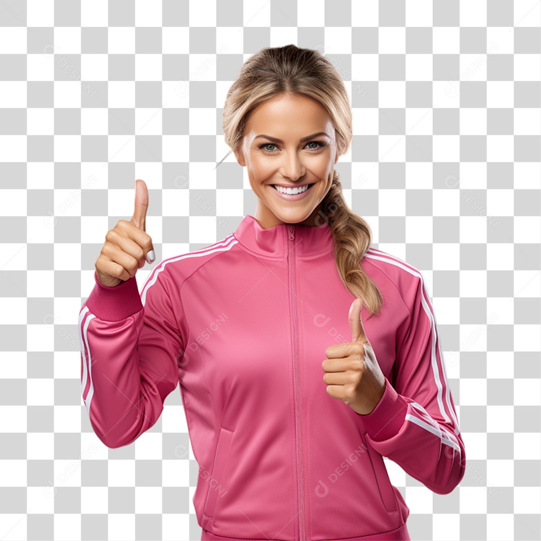 Mulher com Roupa Para Academia PNG Transparente