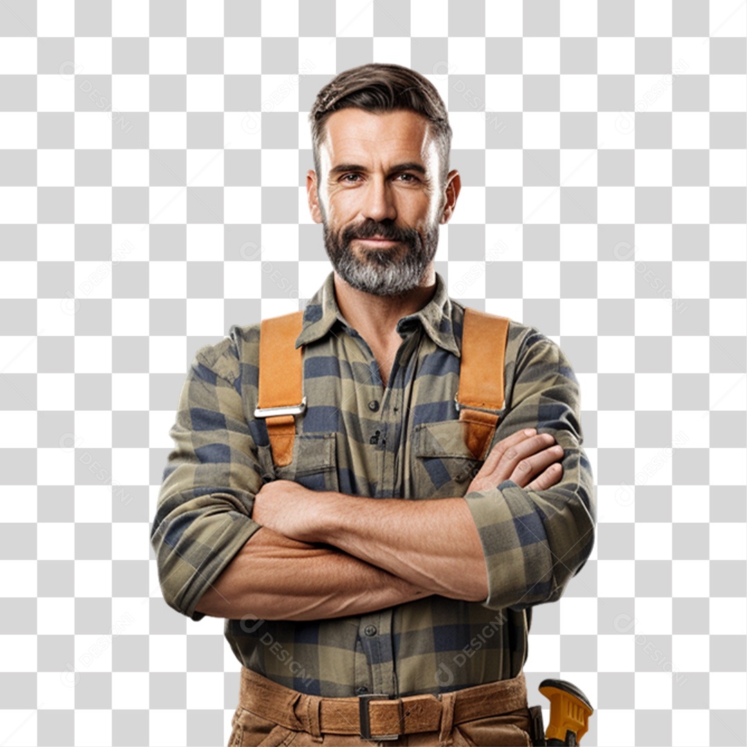 Homem Trabalhador Engenheiro PNG Transparente