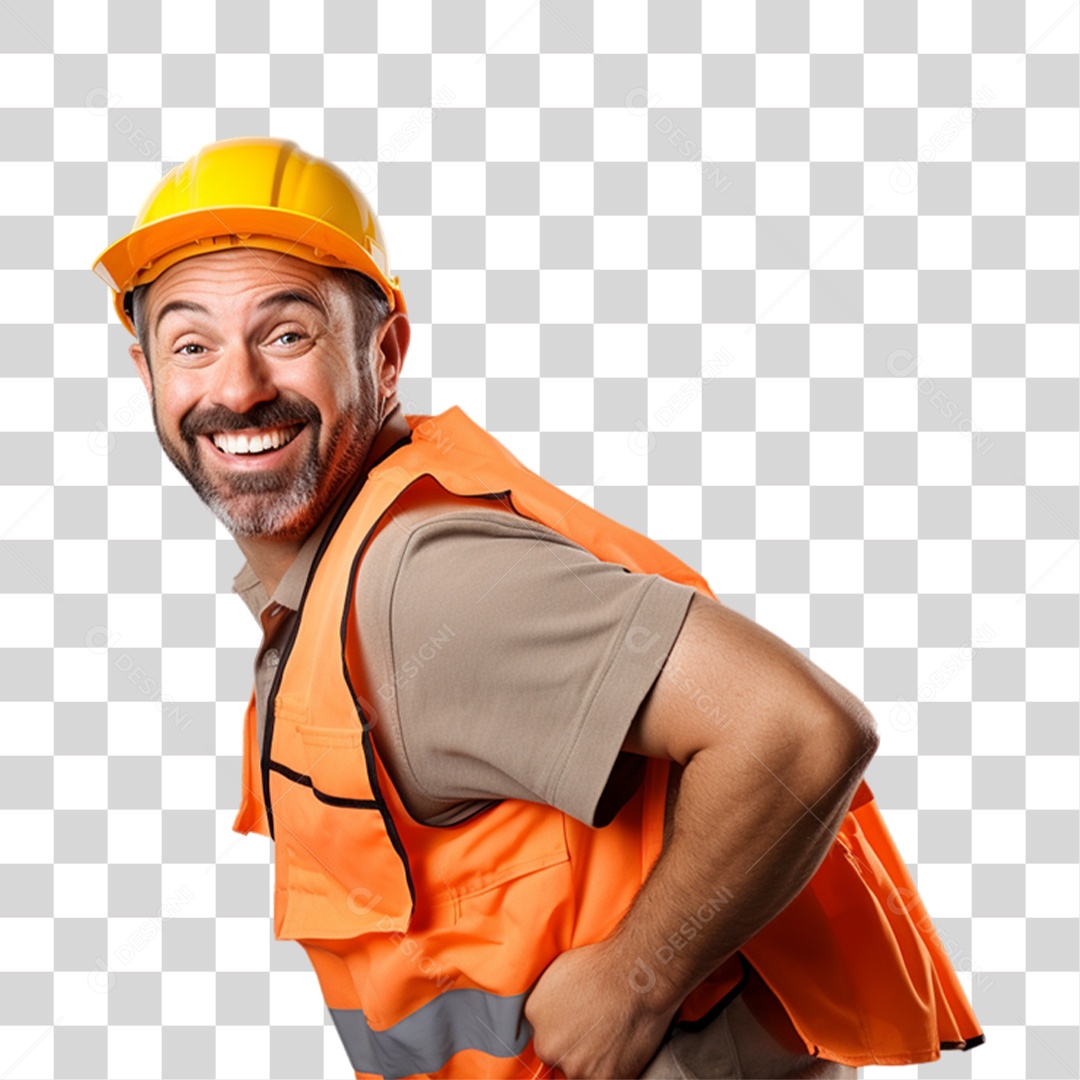 Homem Trabalhador Engenheiro PNG Transparente
