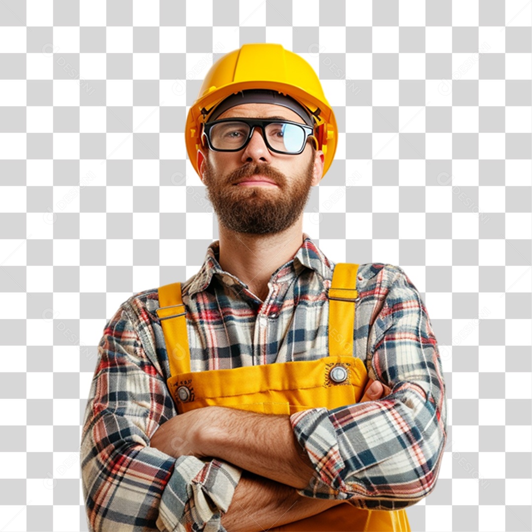 Homem Trabalhador Engenheiro PNG Transparente