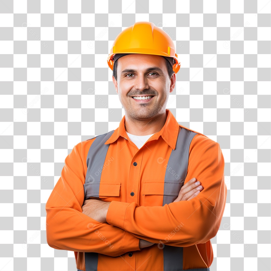 Homem Trabalhador Engenheiro PNG Transparente