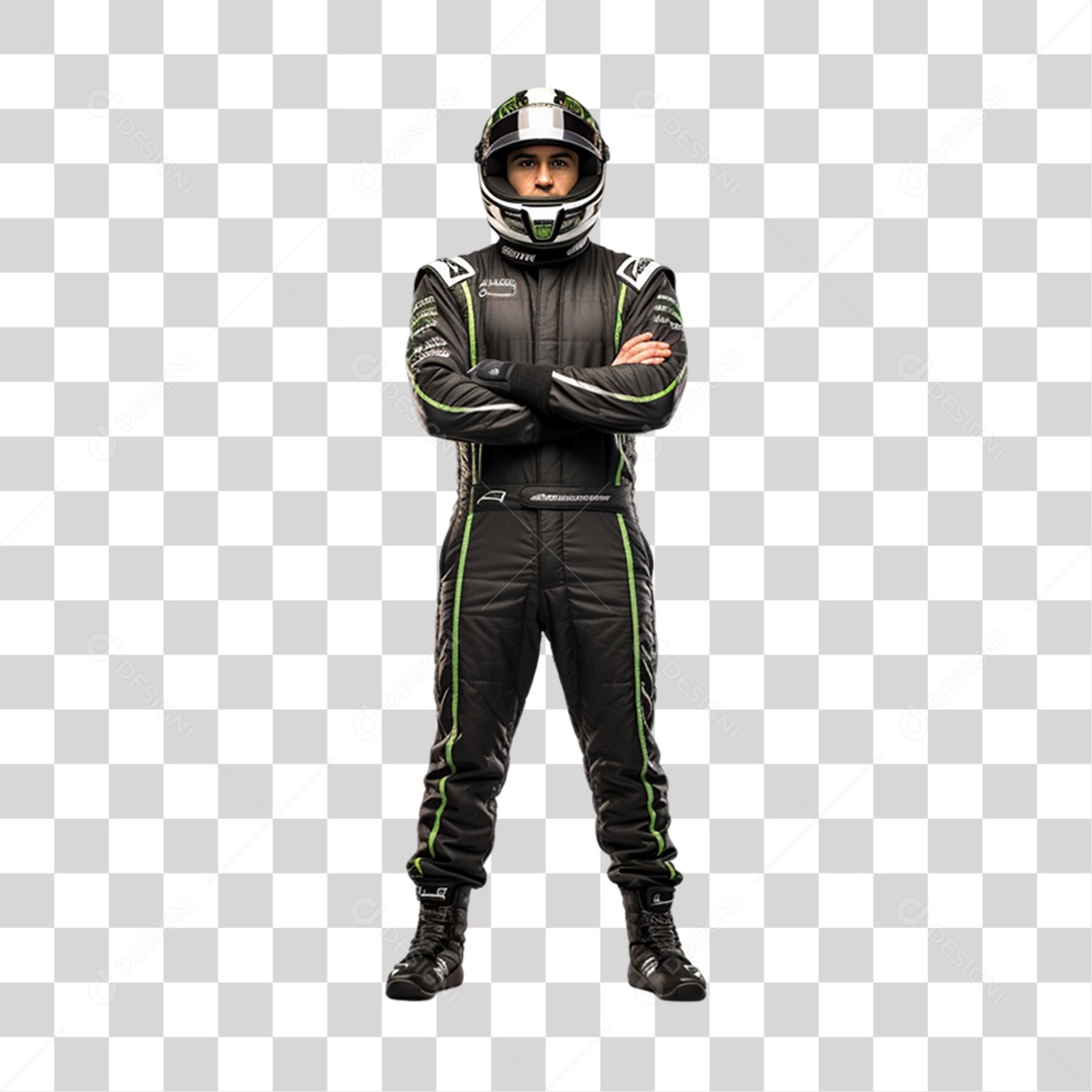 Piloto de Motocross PNG Transparente