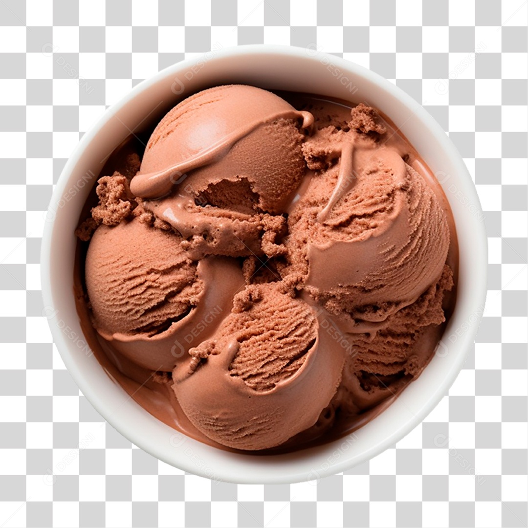 Tigela de Sorvete PNG Transparente