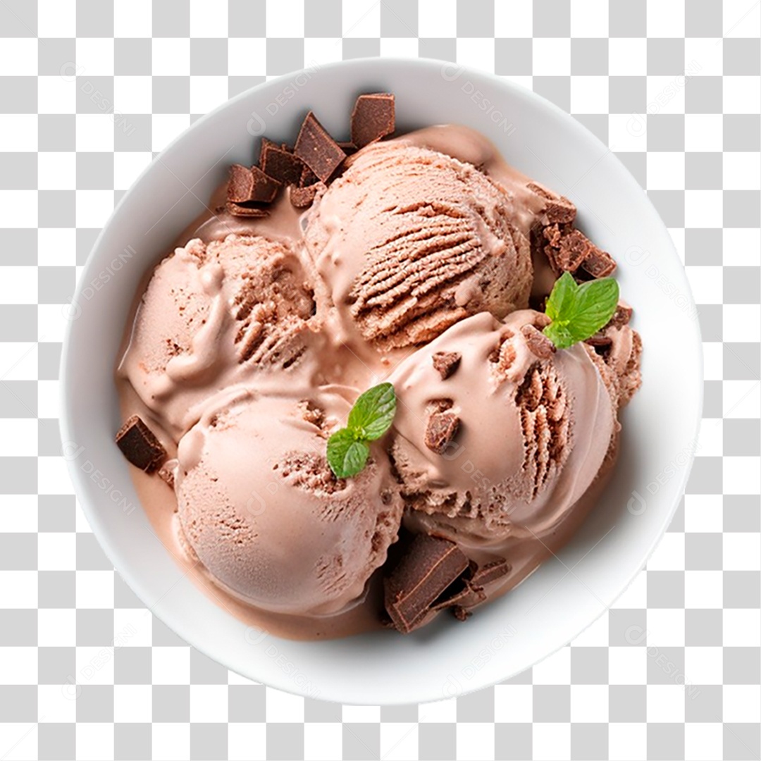 Tigela de Sorvete PNG Transparente