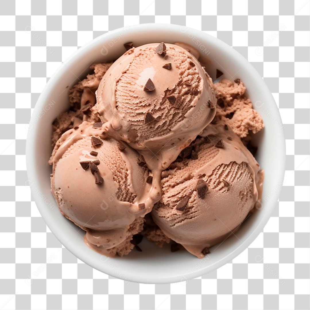 Tigela de Sorvete PNG Transparente