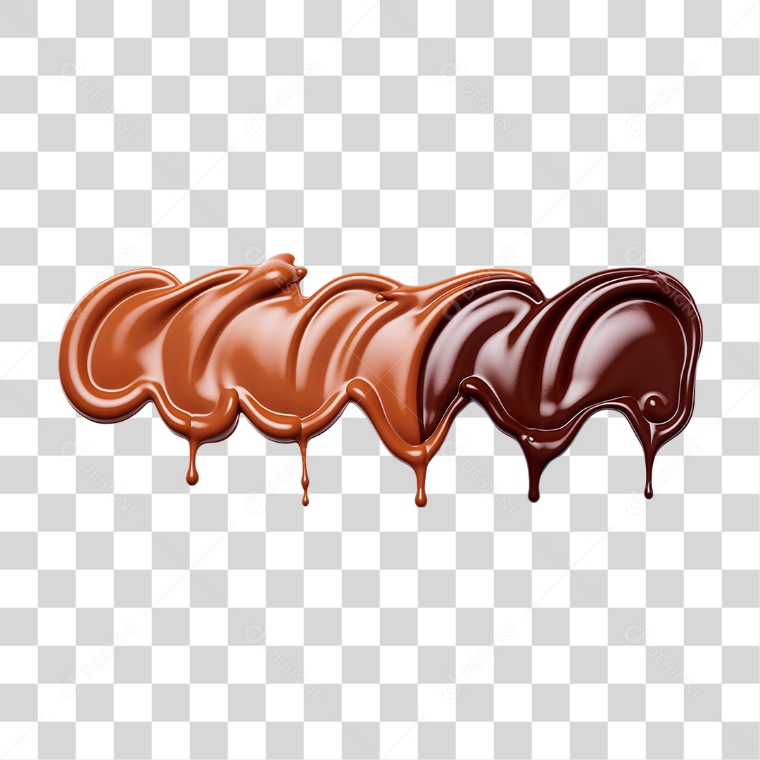 Chocolate Derretido PNG Transparente